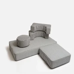 Business & Pleasure Co. The Modular Pillow Stack - Lauren'S Navy Stripe