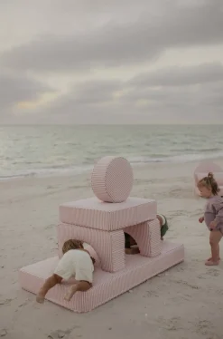 Business & Pleasure Co. The Modular Pillow Stack - Lauren'S Pink Stripe
