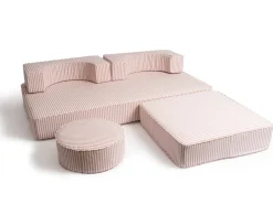 Business & Pleasure Co. The Modular Pillow Stack - Lauren'S Pink Stripe