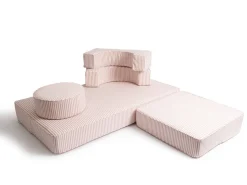 Business & Pleasure Co. The Modular Pillow Stack - Lauren'S Pink Stripe