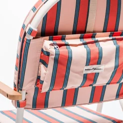 Business & Pleasure Co. The Pam Chair - Bistro Dusty Pink Stripe