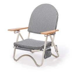 Business & Pleasure Co. The Pam Chair - Laurens Navy Stripe