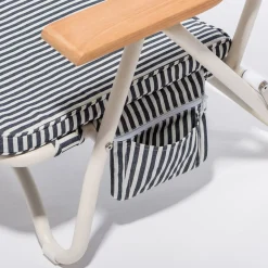 Business & Pleasure Co. The Pam Chair - Laurens Navy Stripe