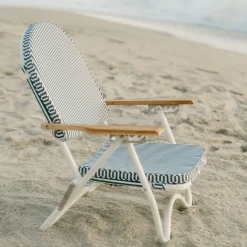 Business & Pleasure Co. The Pam Chair - Laurens Navy Stripe