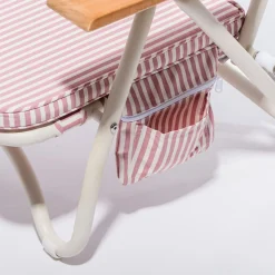 Business & Pleasure Co. The Pam Chair - Laurens Pink Stripe