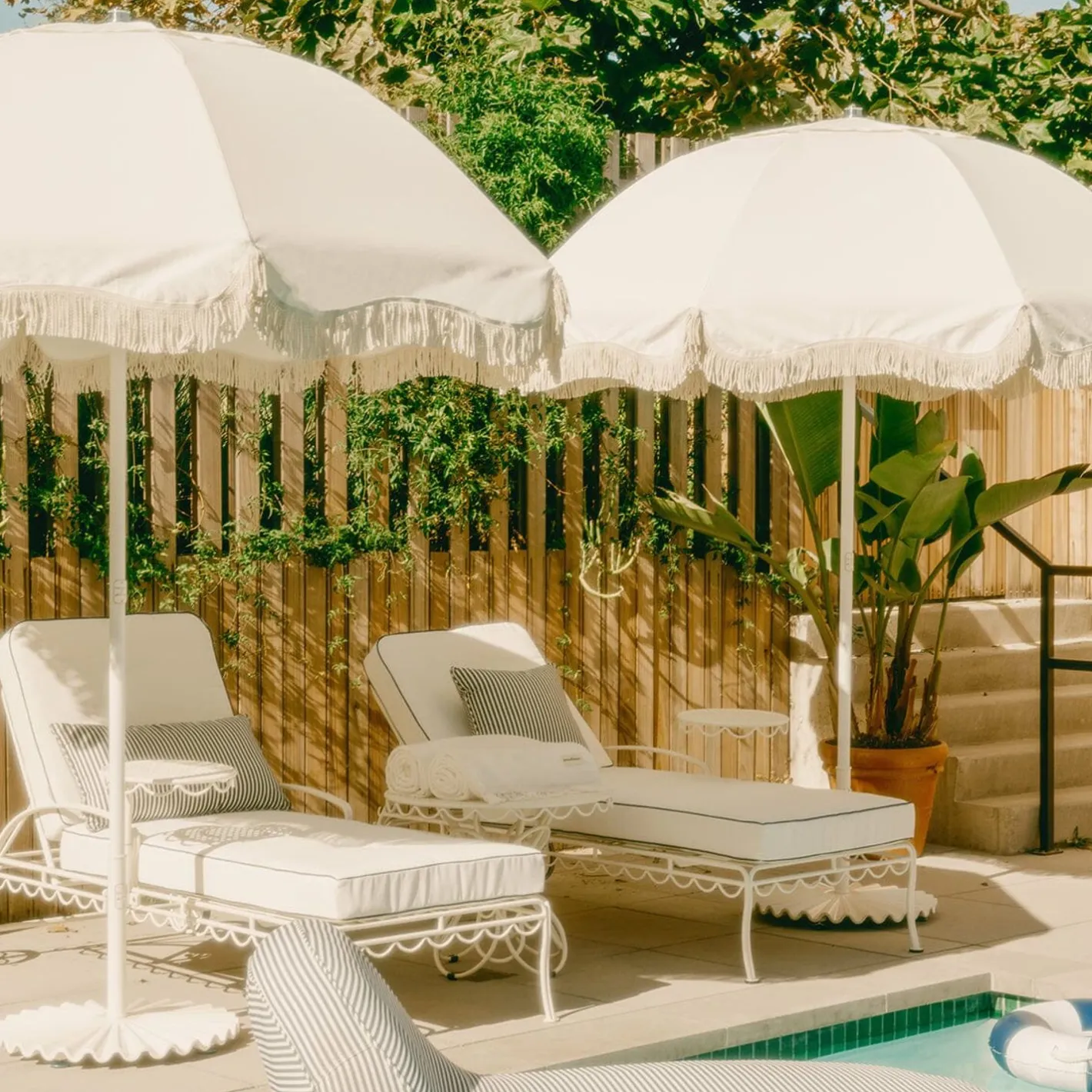 Business & Pleasure Co. The Patio Umbrella - Antique White