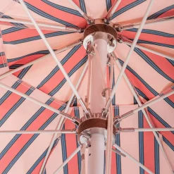 Business & Pleasure Co. The Patio Umbrella - Bistro Dusty Pink Stripe