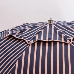 Business & Pleasure Co. The Patio Umbrella - Monaco Navy And Pink Stripe
