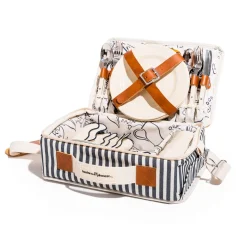 Business & Pleasure Co. The Picnic Set - Laurens Navy Stripe