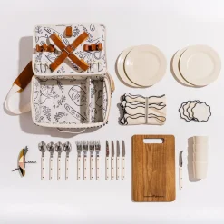 Business & Pleasure Co. The Picnic Set - Laurens Navy Stripe