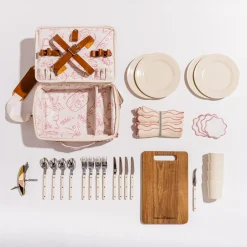Business & Pleasure Co. The Picnic Set - Laurens Pink Stripe
