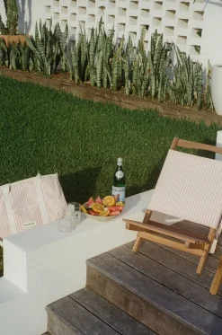 Business & Pleasure Co. The 2-Piece Chair - Lauren'S Pink Stripe
