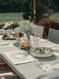 Business & Pleasure Co. The Placemat - Lauren'S Navy Stripe