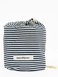 Business & Pleasure Co. The Pool Lounger - Lauren'S Navy Stripe
