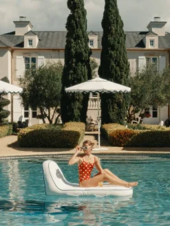 Business & Pleasure Co. The Pool Lounger - Rivie White