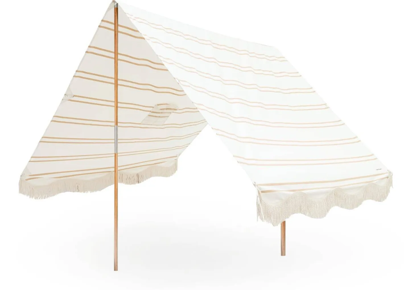 Business & Pleasure Co. The Premium Beach Tent - Sand Two Stripe