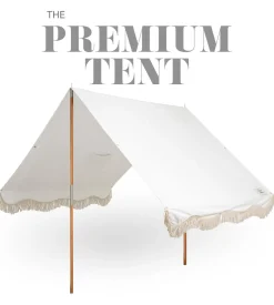 Business & Pleasure Co. The Premium Beach Tent - Sand Two Stripe