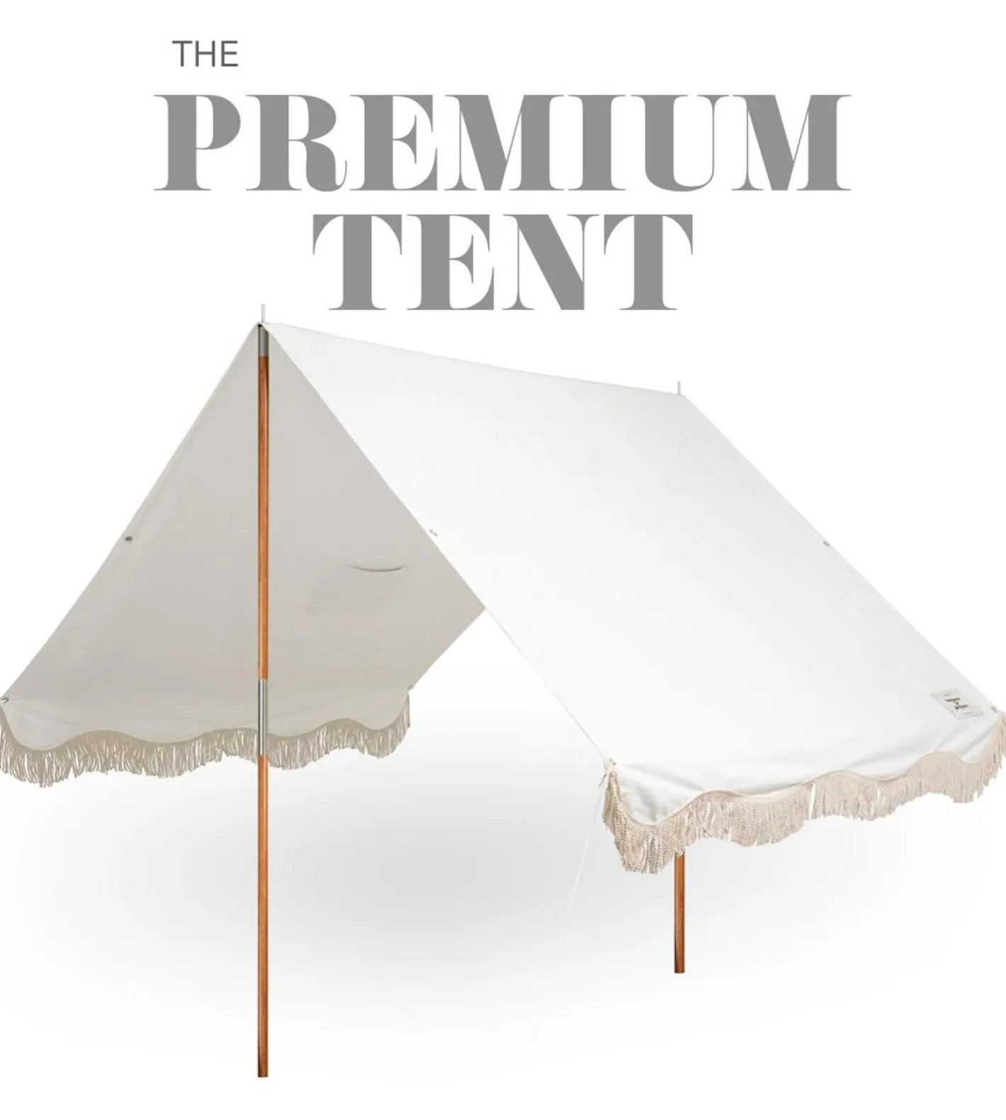 Business & Pleasure Co. The Premium Beach Tent - Sand Two Stripe