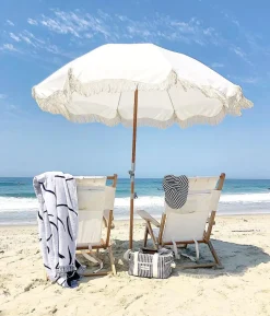 Business & Pleasure Co. The Premium Beach Umbrella - Antique White