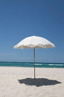 Business & Pleasure Co. The Premium Beach Umbrella - Lauren'S Sage Stripe