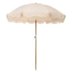 Business & Pleasure Co. The Premium Beach Umbrella - Monaco Natural Stripe