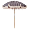 Business & Pleasure Co. The Premium Beach Umbrella - Monaco Navy And Pink Stripe