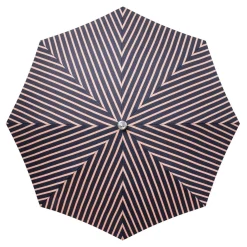 Business & Pleasure Co. The Premium Beach Umbrella - Monaco Navy And Pink Stripe