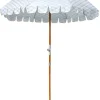 Business & Pleasure Co. The Premium Beach Umbrella - Vintage Blue Check