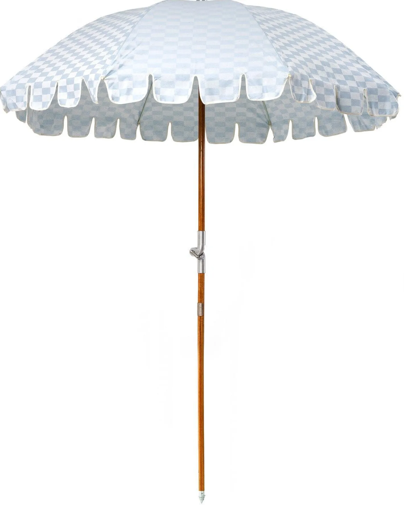 Business & Pleasure Co. The Premium Beach Umbrella - Vintage Blue Check