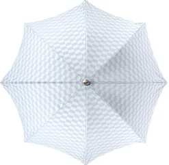 Business & Pleasure Co. The Premium Beach Umbrella - Vintage Blue Check