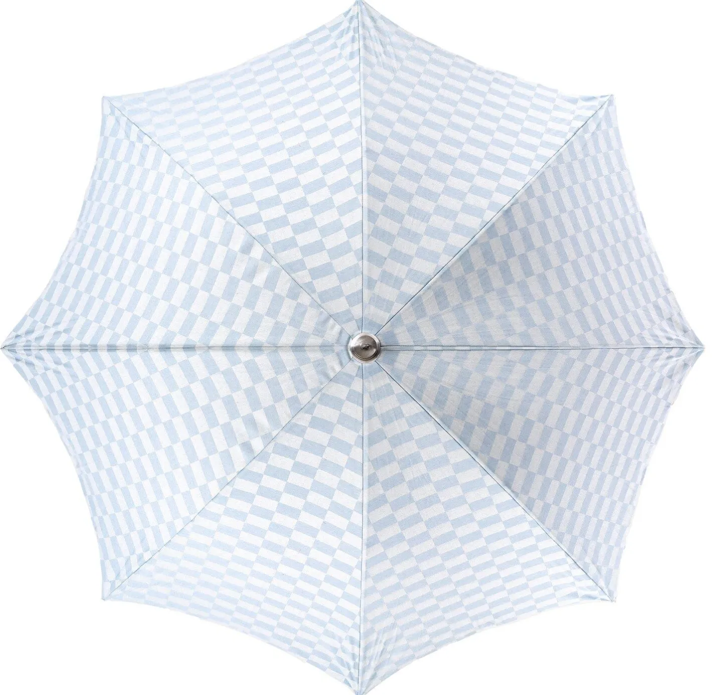 Business & Pleasure Co. The Premium Beach Umbrella - Vintage Blue Check