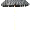 Business & Pleasure Co. The Premium Beach Umbrella - Vintage Green Check