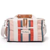 Business & Pleasure Co. The Premium Cooler Bag - Bistro Dusty Pink Stripe