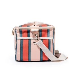 Business & Pleasure Co. The Premium Cooler Bag - Bistro Dusty Pink Stripe