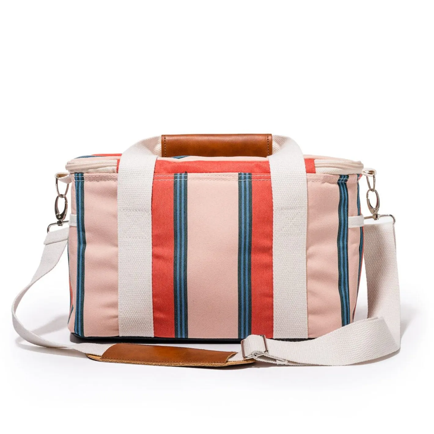 Business & Pleasure Co. The Premium Cooler Bag - Bistro Dusty Pink Stripe