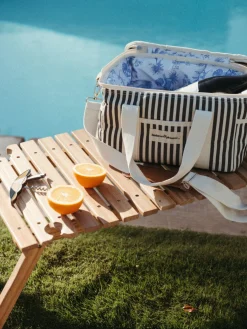 Business & Pleasure Co. The Premium Cooler Bag - Lauren'S Navy Stripe