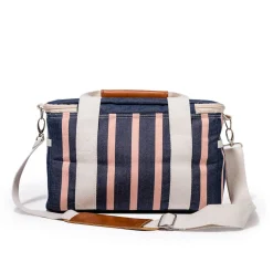 Business & Pleasure Co. The Premium Cooler Bag - Monaco Navy And Pink Stripe