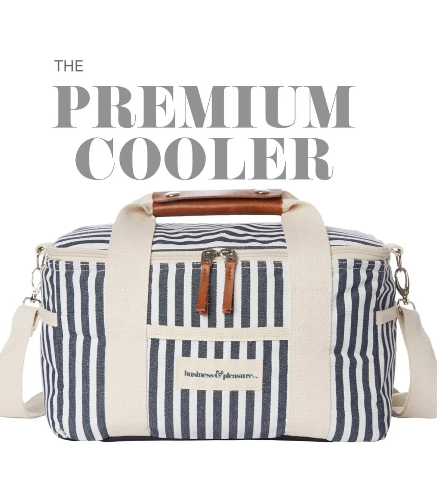 Business & Pleasure Co. The Premium Cooler Bag - Rivie White