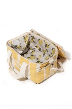 Business & Pleasure Co. The Premium Cooler Bag - Vintage Yellow Stripe