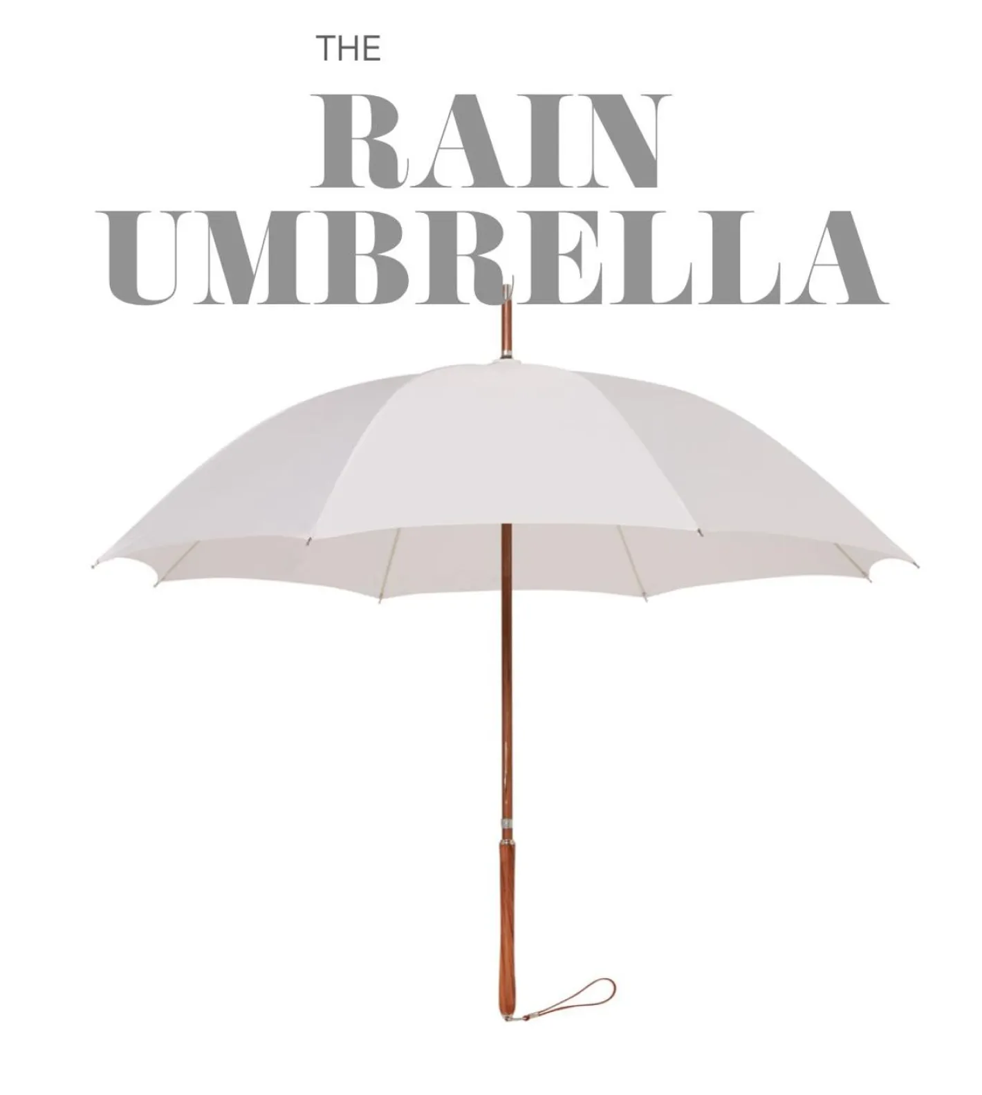 Business & Pleasure Co. The Rain Umbrella - Rivie White