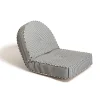 Business & Pleasure Co. The Reclining Pillow Lounger - Lauren'S Navy Stripe