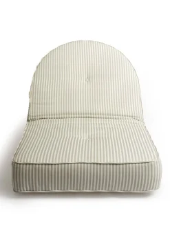 Business & Pleasure Co. The Reclining Pillow Lounger - Lauren'S Sage Stripe
