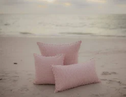 Business & Pleasure Co. The Rectangle Throw Pillow - Lauren'S Pink Stripe