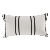 Business & Pleasure Co. The Rectangle Throw Pillow - Malibu Black Stripe