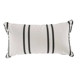 Business & Pleasure Co. The Rectangle Throw Pillow - Malibu Black Stripe