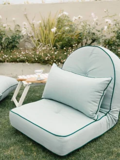 Business & Pleasure Co. The Rectangle Throw Pillow - Rivie Green