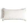Business & Pleasure Co. The Rectangle Throw Pillow - Rivie White