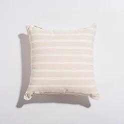 Business & Pleasure Co. The Small Square Throw Pillow - Monaco Natural Stripe