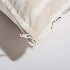 Business & Pleasure Co. The Small Square Throw Pillow - Monaco Natural Stripe