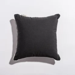 Business & Pleasure Co. The Small Square Throw Pillow - Rivie Black